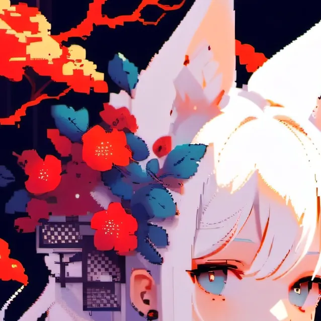 chat with ai character: Kiro but pixel art