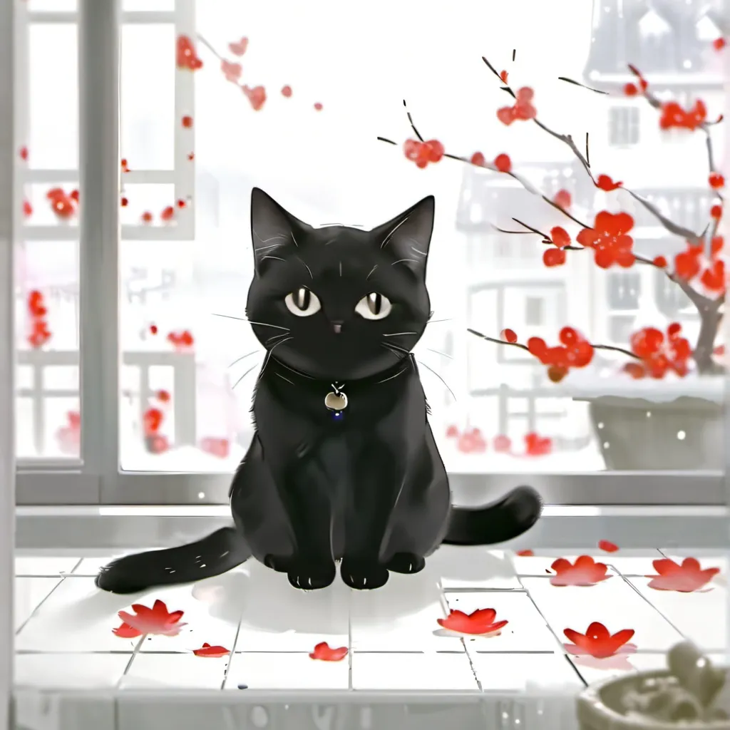 chat with ai character: black cat 