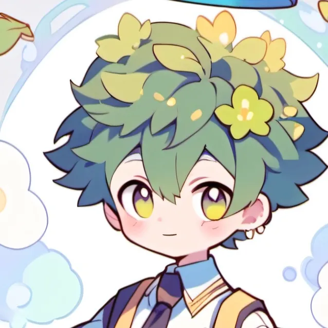 chat with ai character: baby deku!!