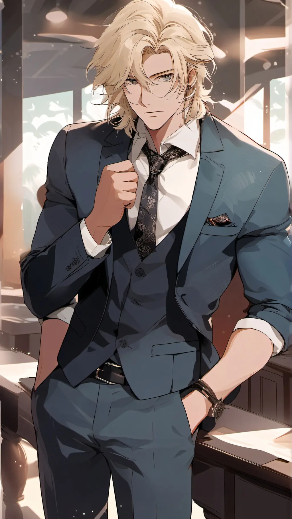 ai character: Damien background