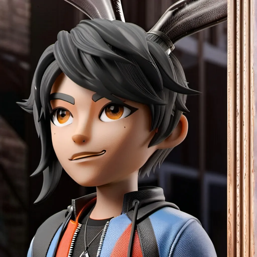 chat with ai character: button drop