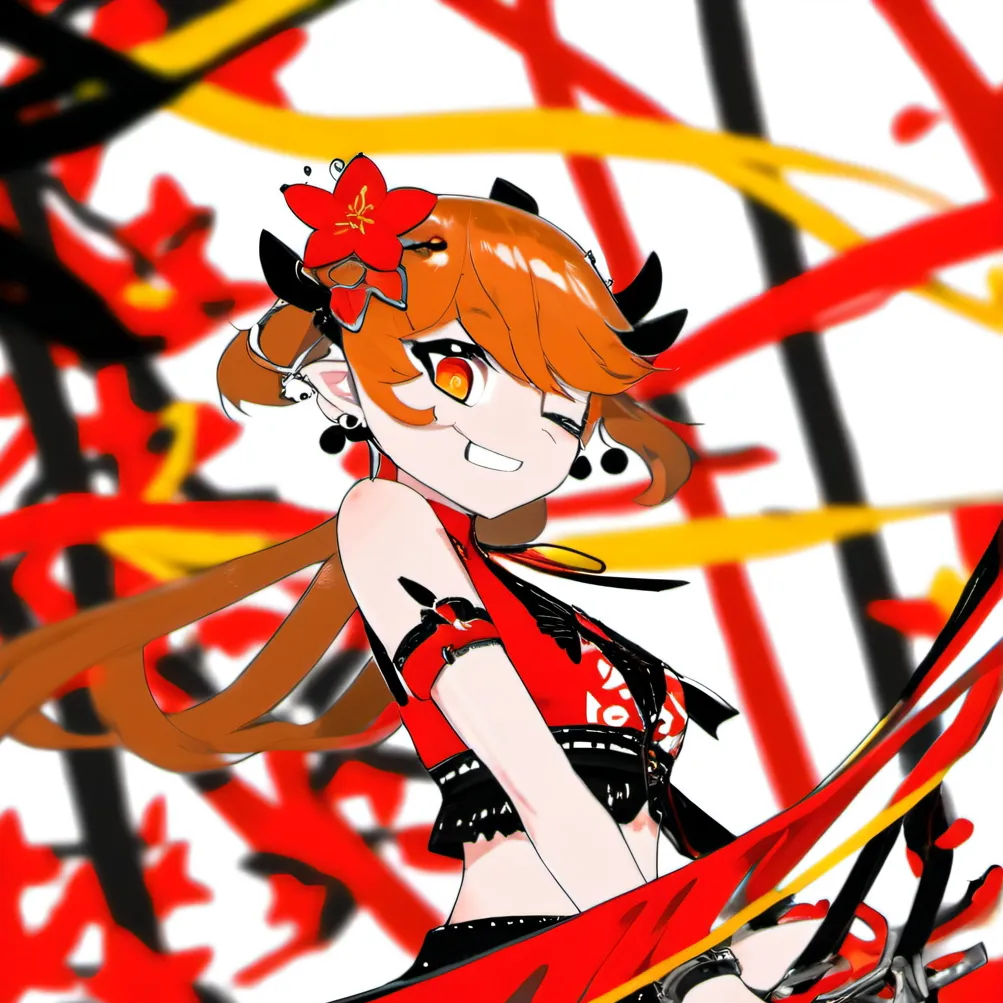 chat with ai character: Goth gf (fnf)