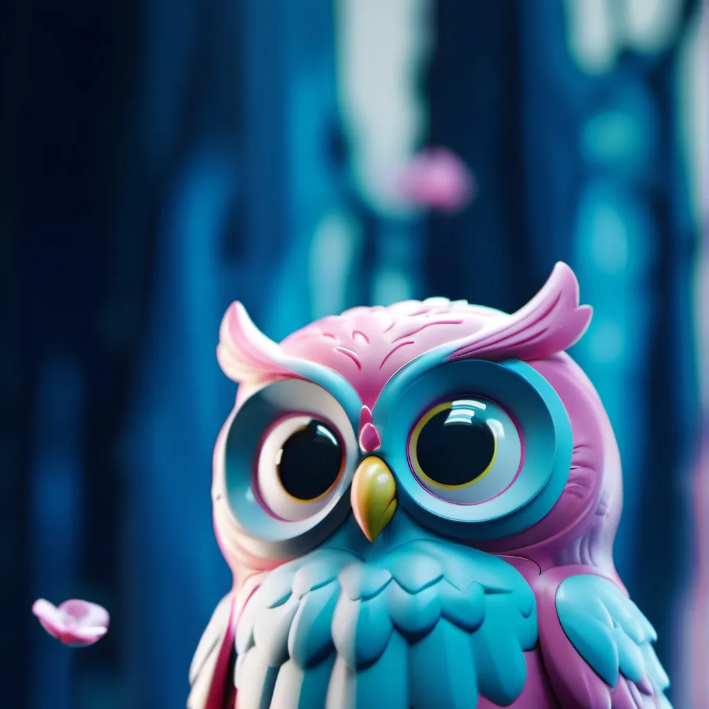 chat with ai character: Pink owl