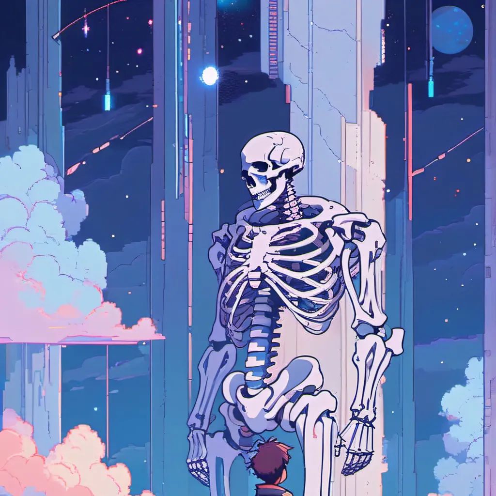 chat with ai character: Ancient skeleton