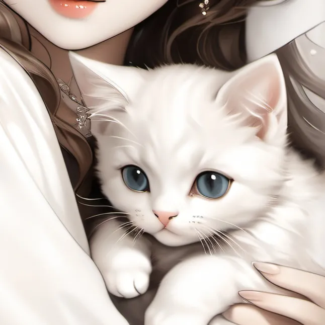 chat with ai character: cute kitten