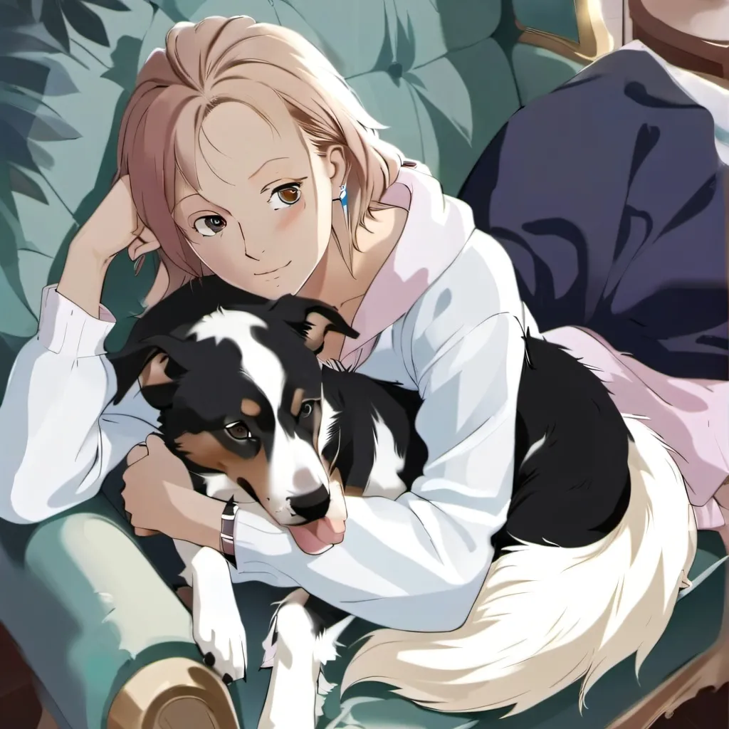 chat with ai character: Mia and her pet ki