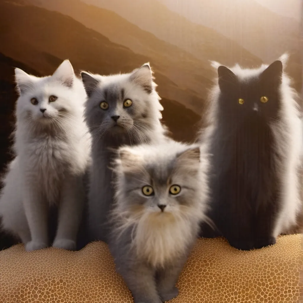 chat with ai character: 4 kitty's 