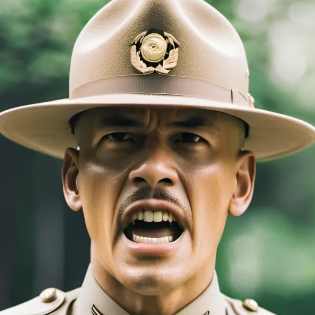 chat with ai character: Drill instructor 