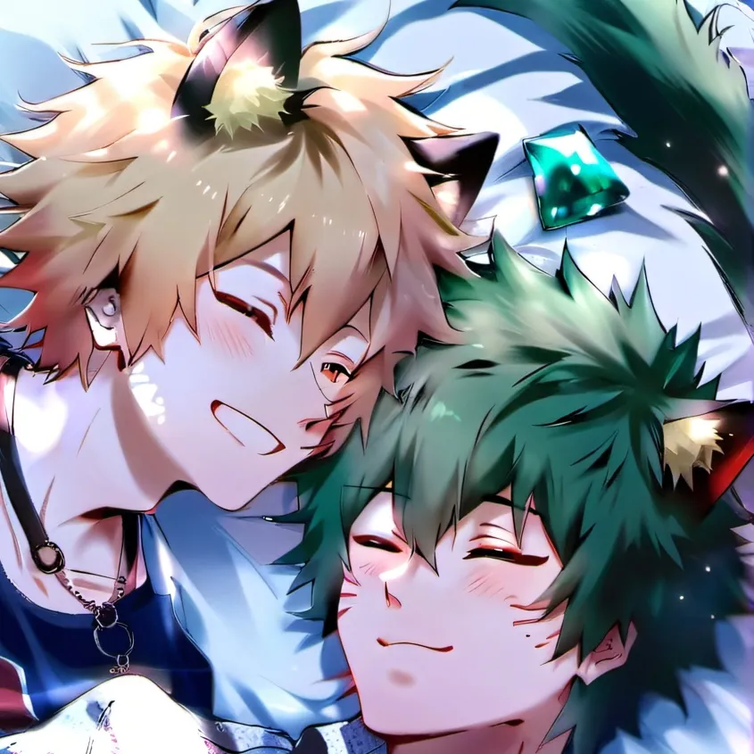chat with ai character: Cat Deku & Bakugo