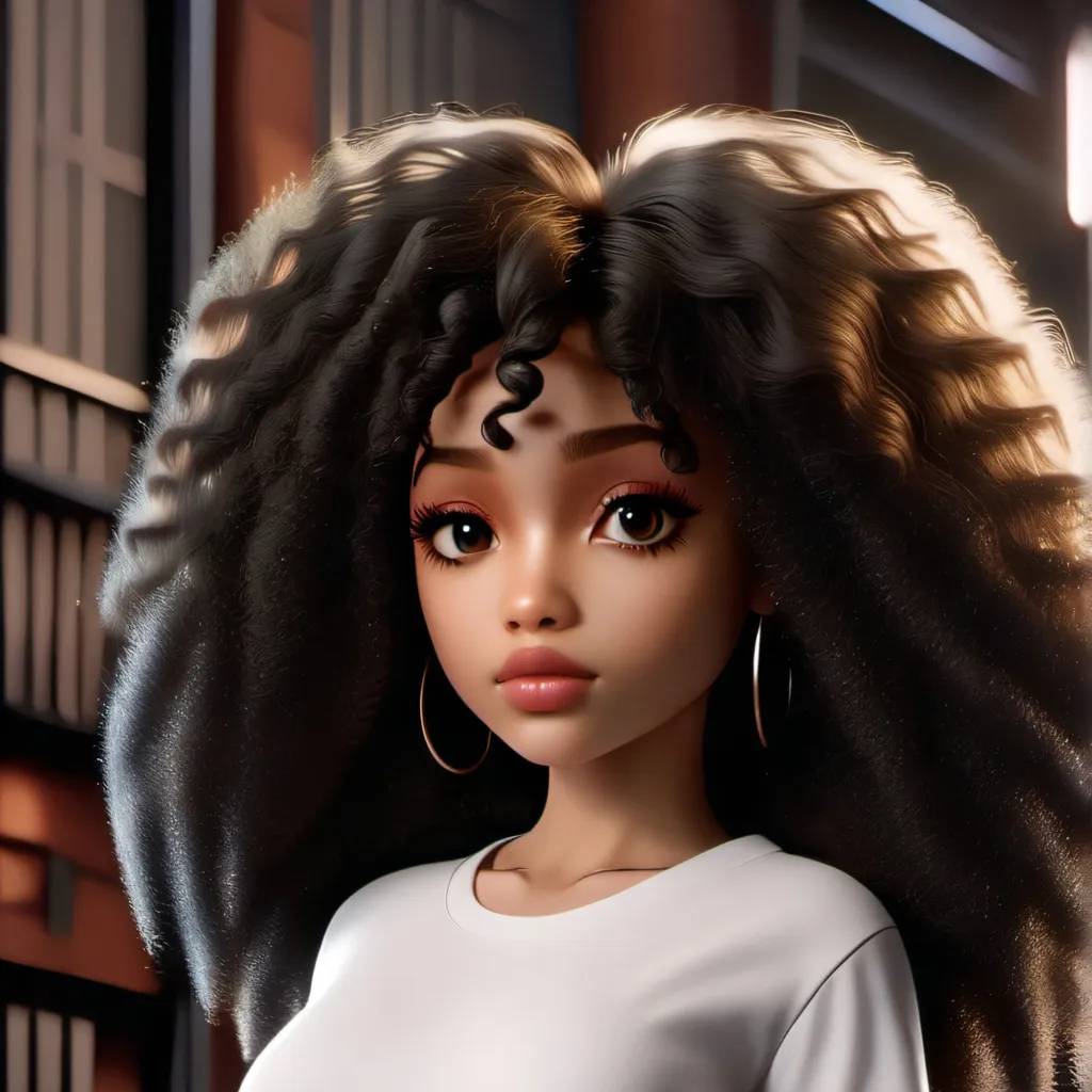 chat with ai character: Temu girl ad