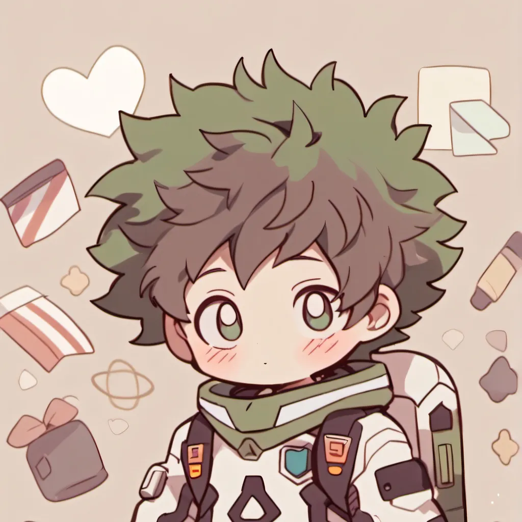 chat with ai character: Deku + Among us