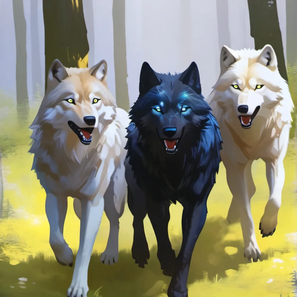chat with ai character: the 3 wolves