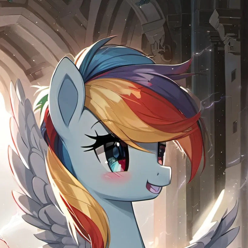 chat with ai character: rainbowdash