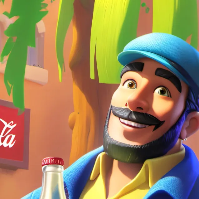 chat with ai character: Coca-Cola man