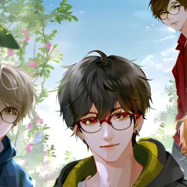 chat with ai character: 5 Boys at school