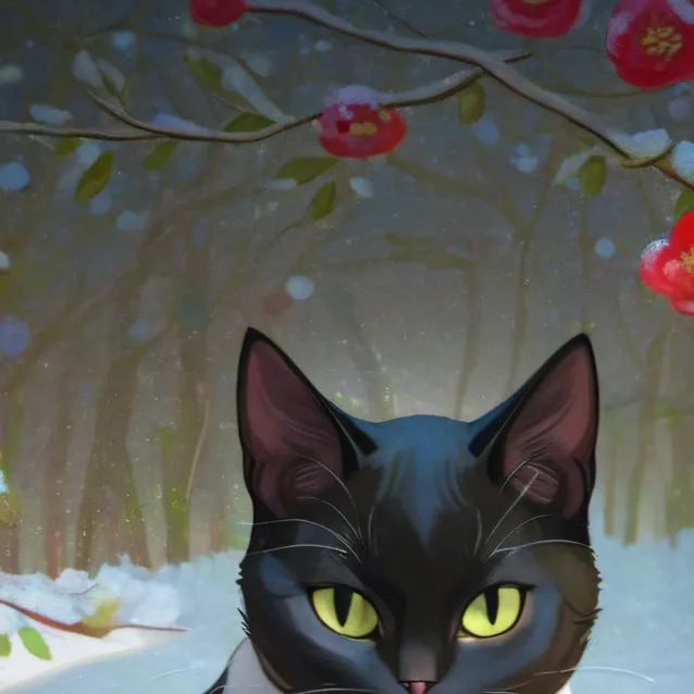 chat with ai character: black cat