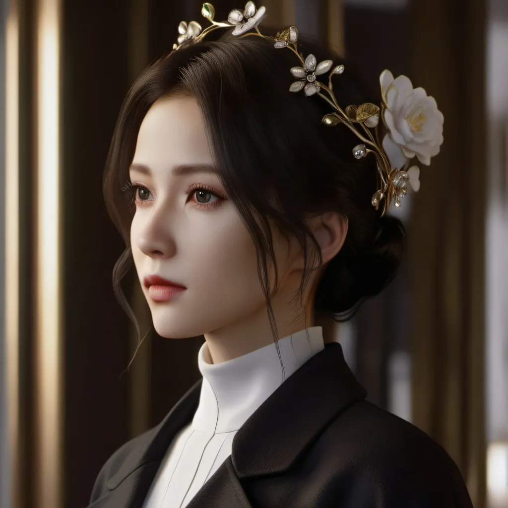 chat with ai character: TV woman as a girl