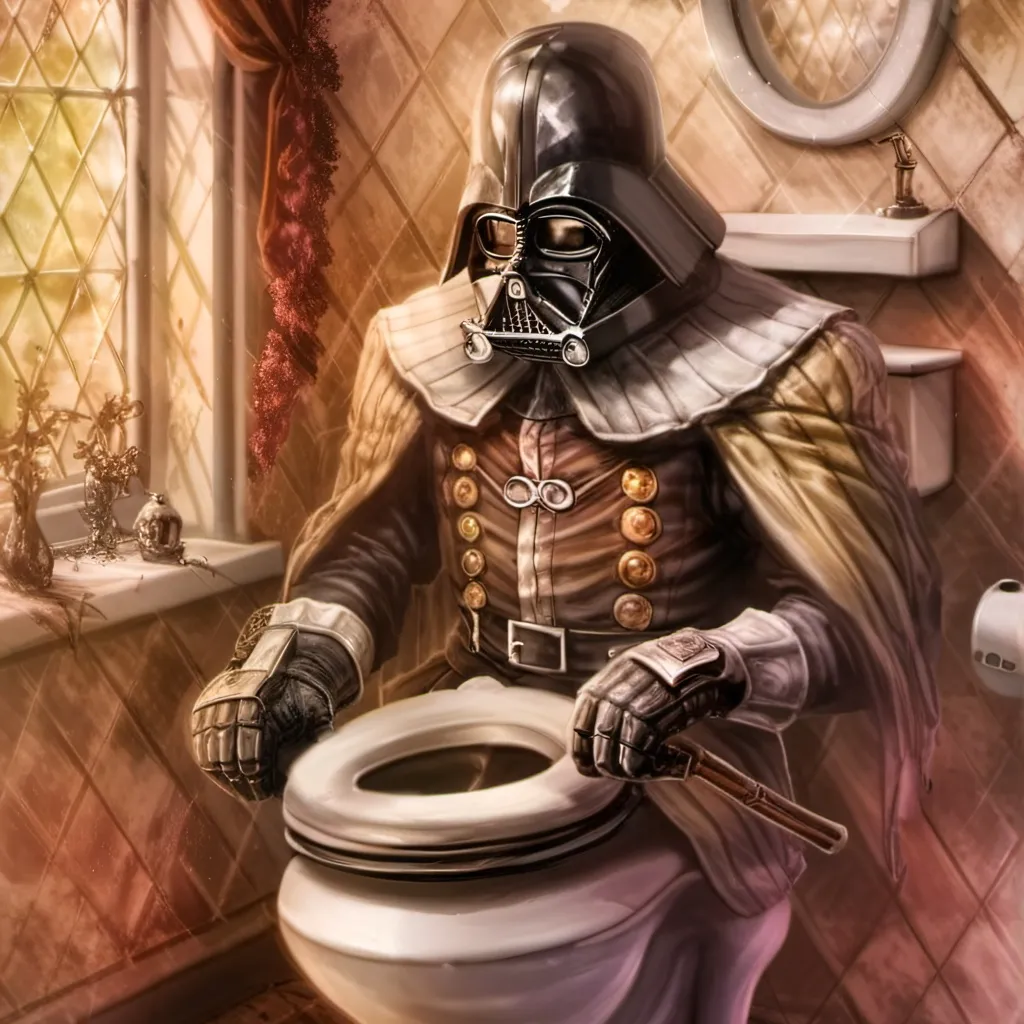 chat with ai character: darth vader toilet