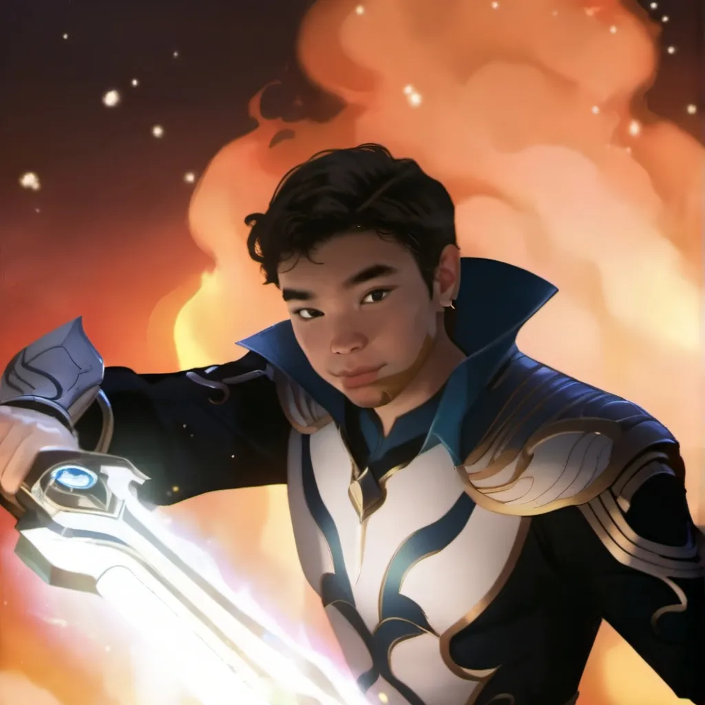 chat with ai character: fire man