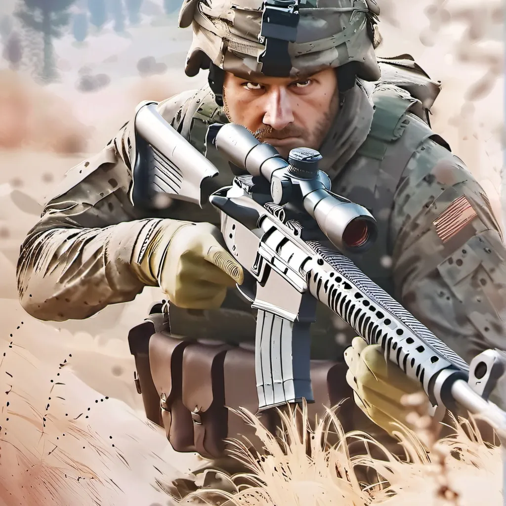 chat with ai character: Millitary sniper