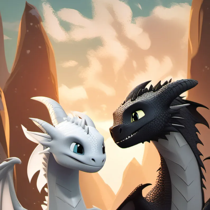 chat with ai character: Light fury