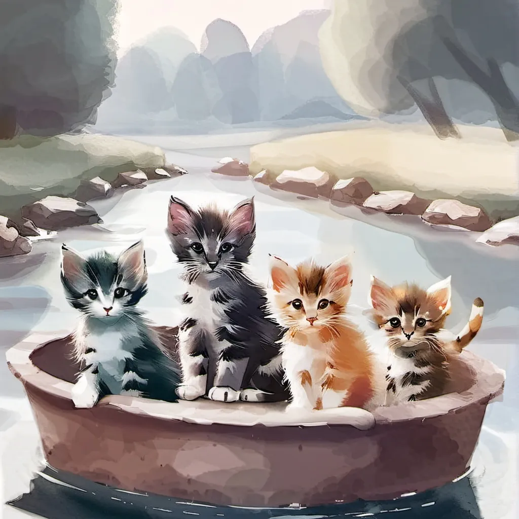 chat with ai character: the 4 cats/kitten