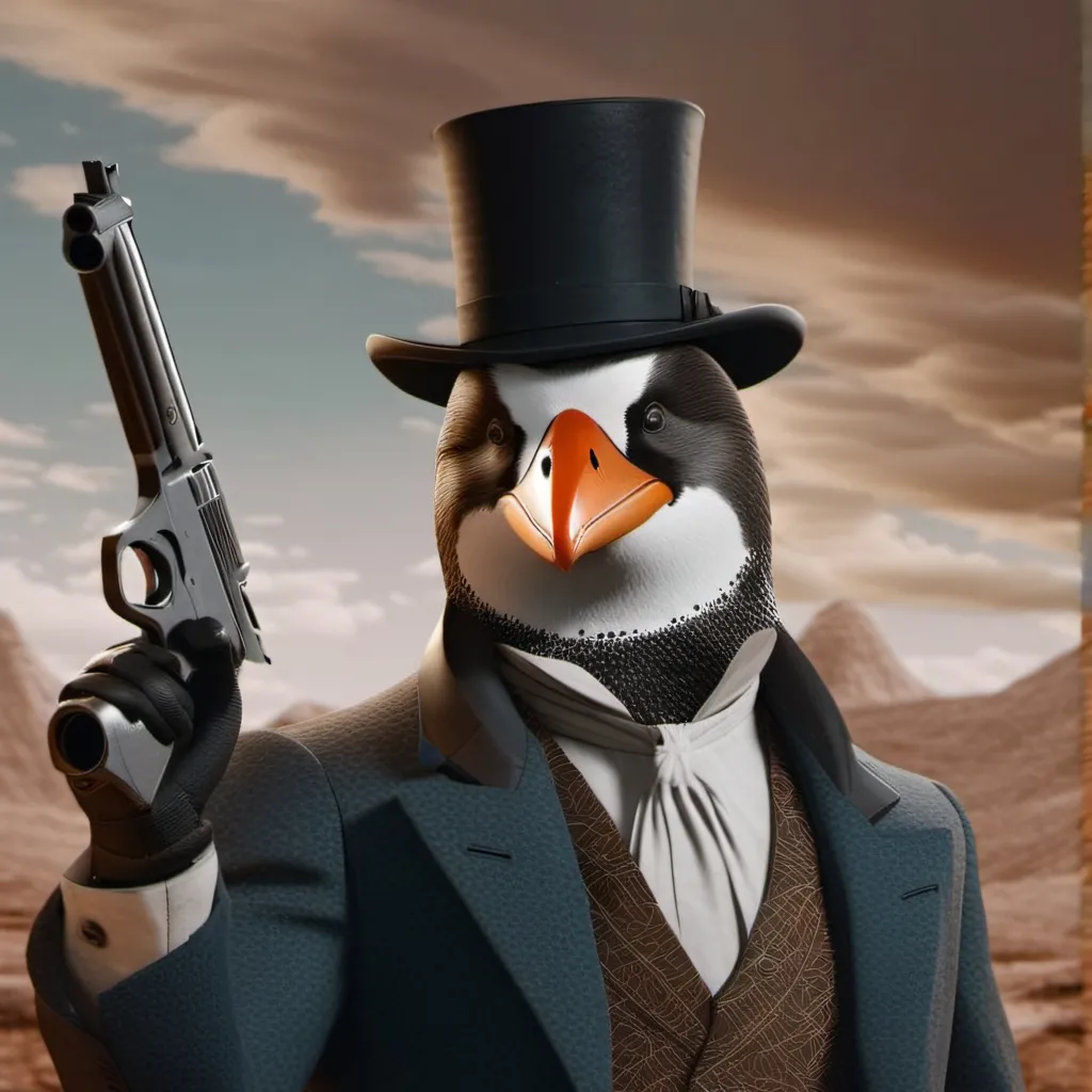 chat with ai character: chad penguin