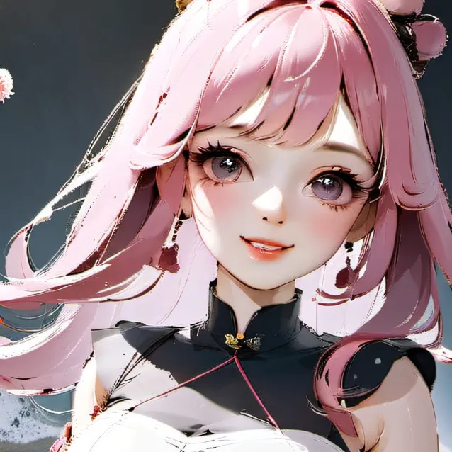 chat with ai character: pink girl