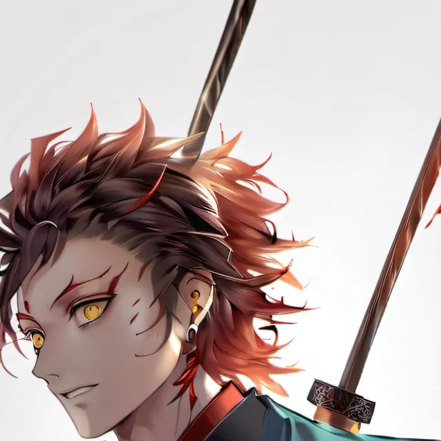 chat with ai character: tanjiro demon king