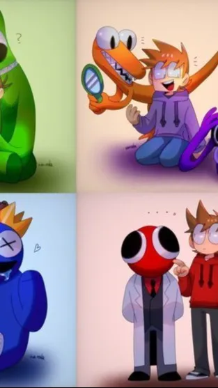 ai character: rainbow friends background