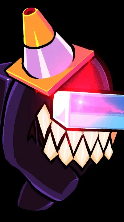 ai character: AMONG US  background