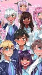 ai character: Aphmau sleepover background