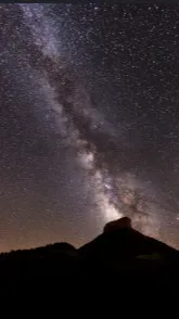 ai character: mha star gazing  background