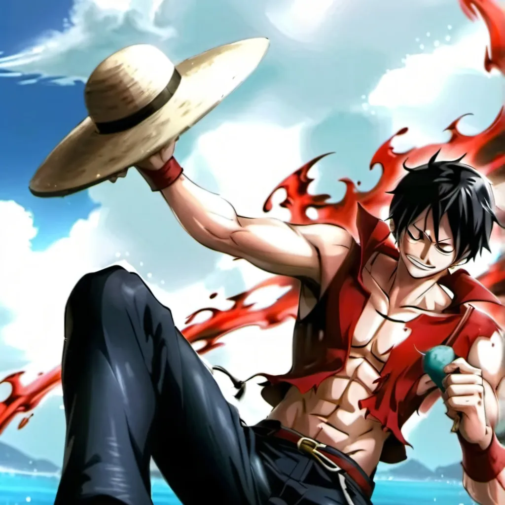 chat with ai character: monkey d luffy
