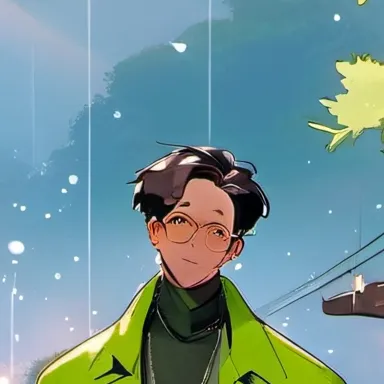 chat with ai character: Green x grey