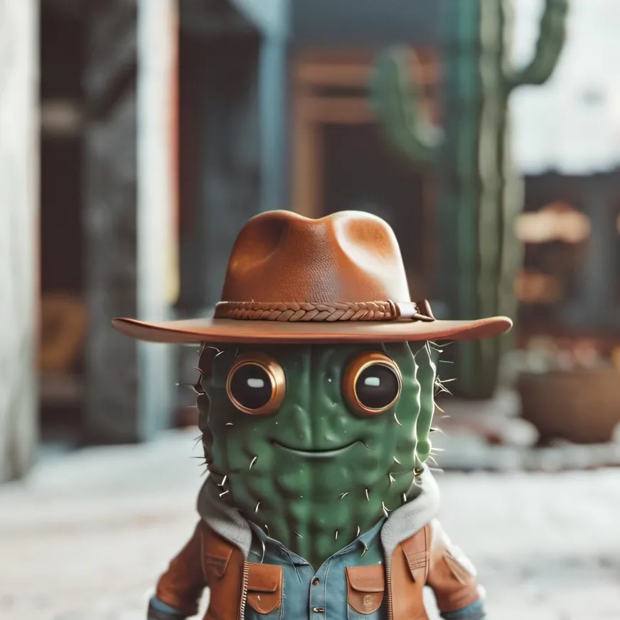 chat with ai character: Cactus cowboy
