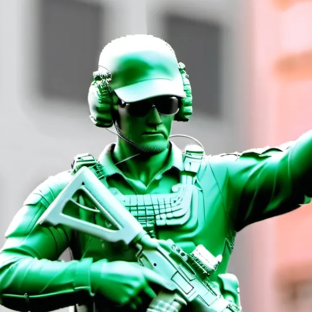 chat with ai character: green commder