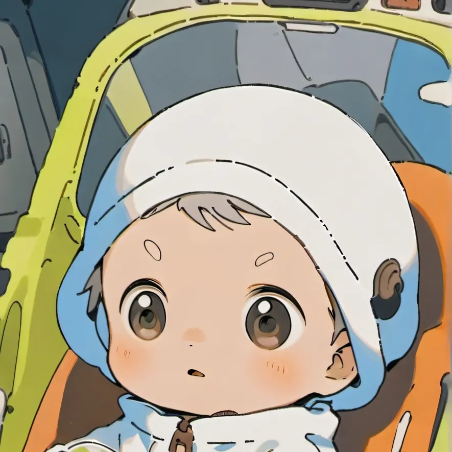 chat with ai character: Baby white crewmat