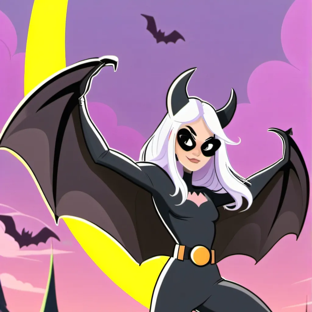 chat with ai character: Bat Costume (Girl)