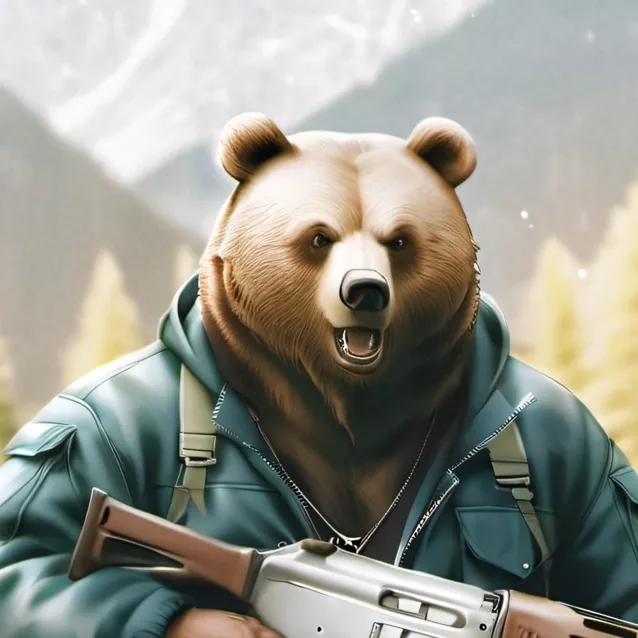 chat with ai character: A Russian Bear