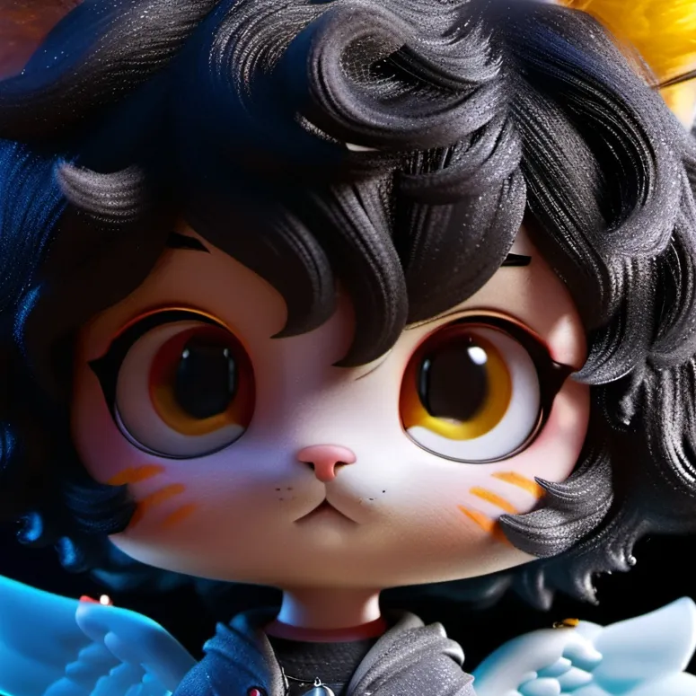 chat with ai character: Angel cat