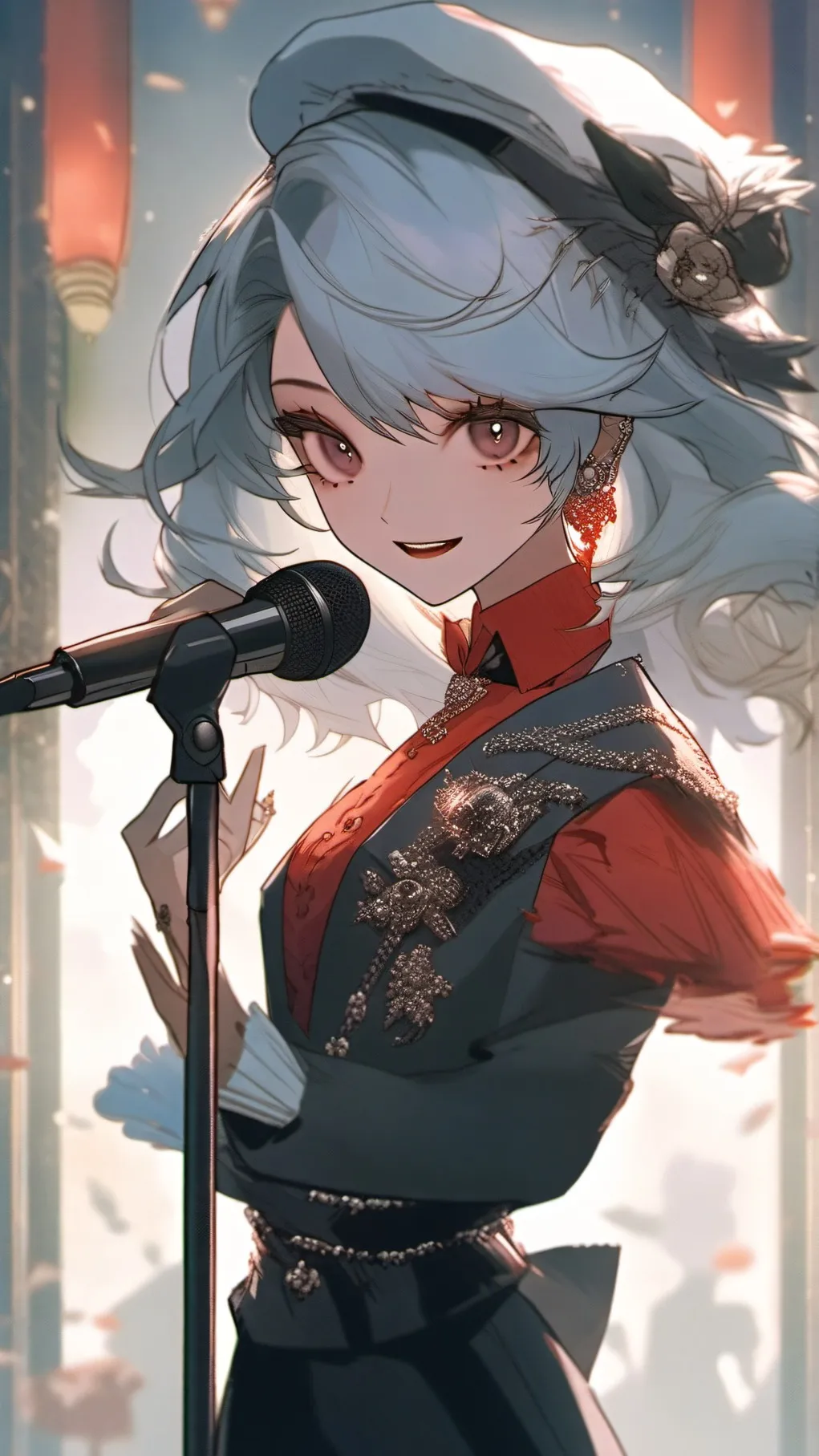 ai character: hh singing battle background