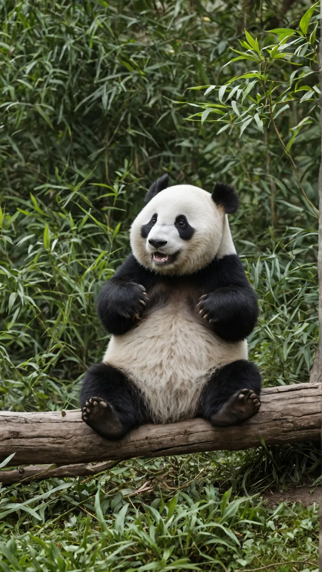 ai character: panda background