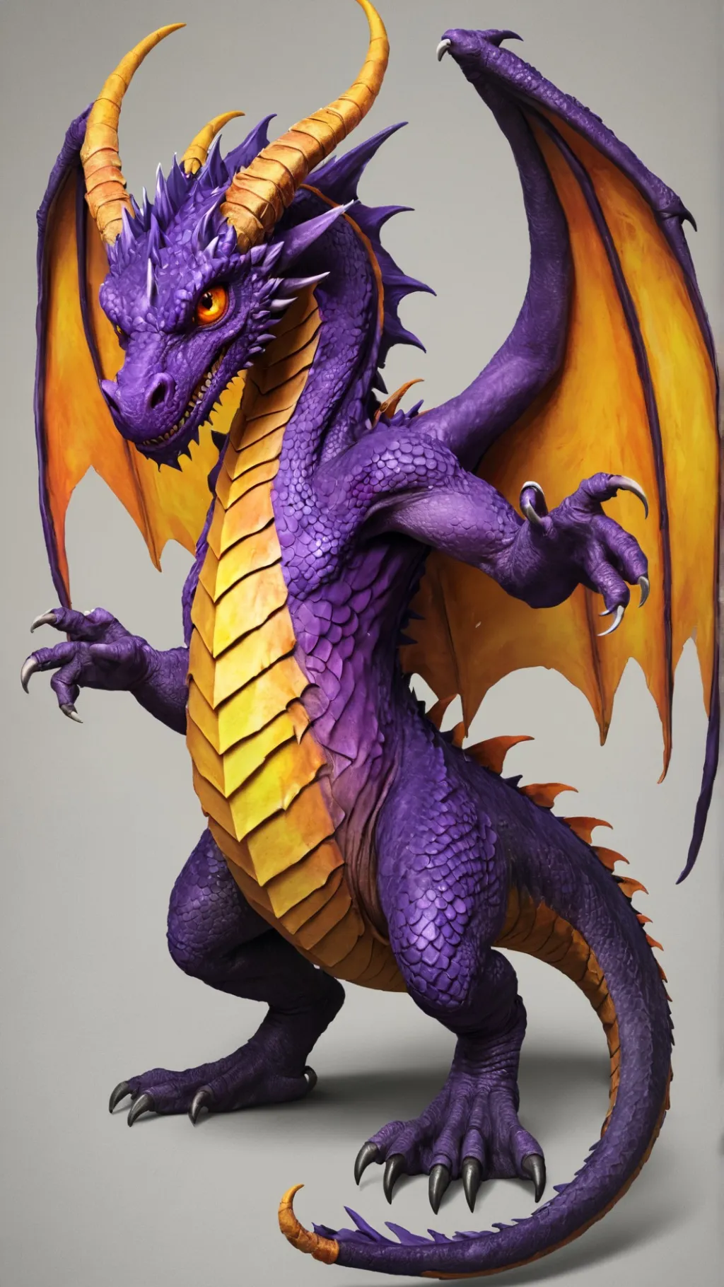 ai character: spiro the dragon background