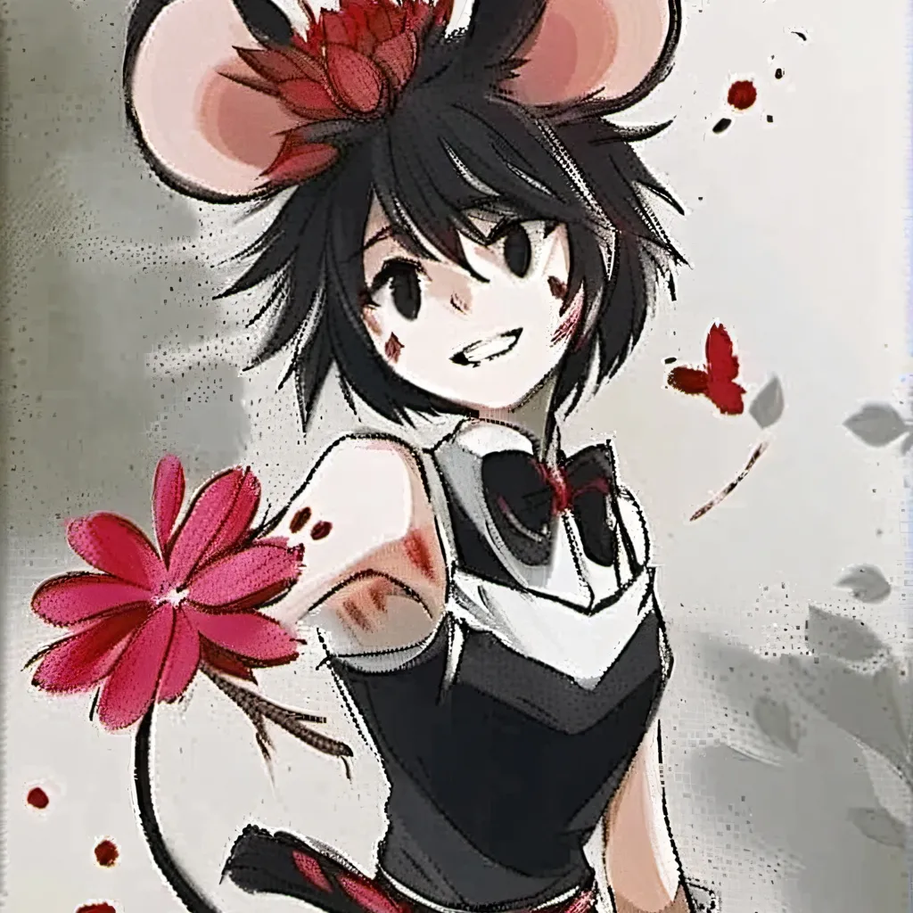 chat with ai character: cartoon mouse girl