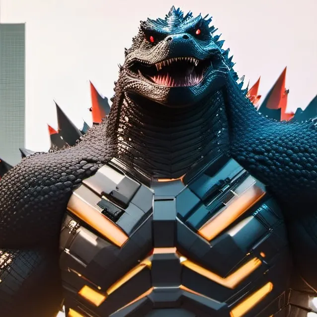 chat with ai character: Godzilla suit