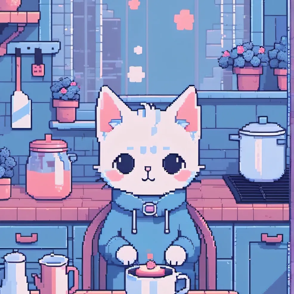 chat with ai character: zilly blue cat!