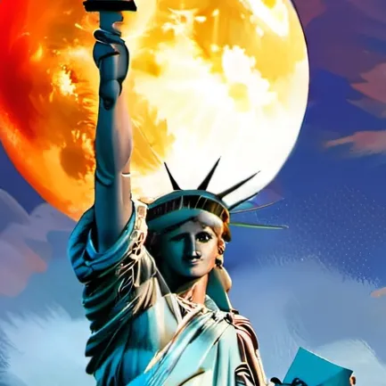 chat with ai character: Liberty statue