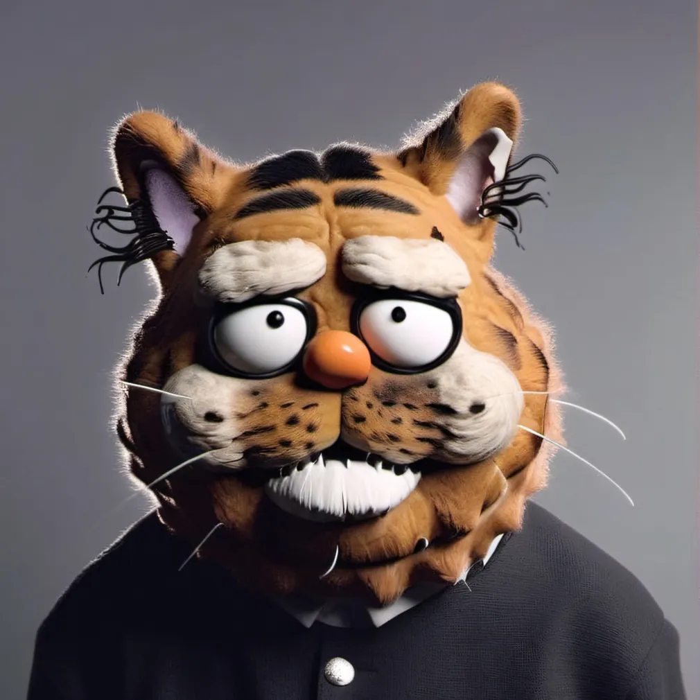 chat with ai character: Creepy Garfield