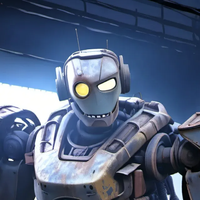 chat with ai character: destroying robot